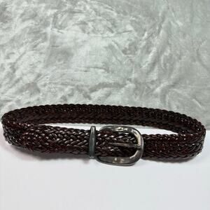Vintage Jenny and the Boys Woven Braided Belt Size Large Brown